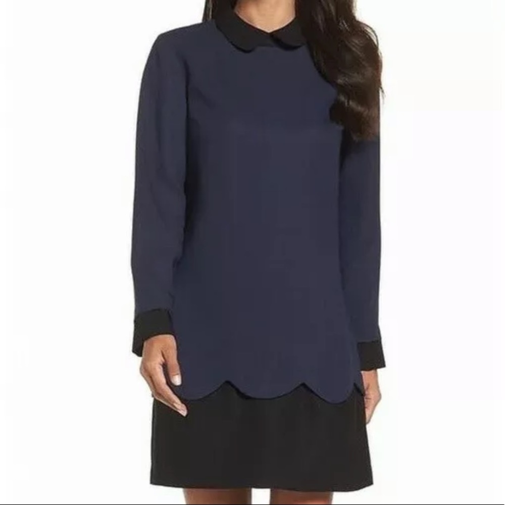 CeCe Jada scallop shirtdress size 8